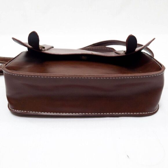 Unbranded Brown Vegan Leather Small Crossbody Bag Purse - Picture 3 of 4